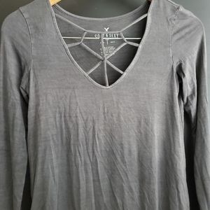 AE Soft&Sexy Long Sleeve Strappy Top